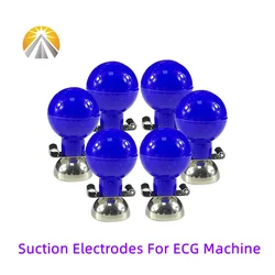 Chest Suction Ball & Limb Clamp Clip ECG Electrodes (Dual Blue)