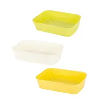 Cat Litter Box Prevent Sand Leakage Kitty Litter Box Anti Splashing Open Kitty Litter Pan Kitten Potty Pan for Small Pet