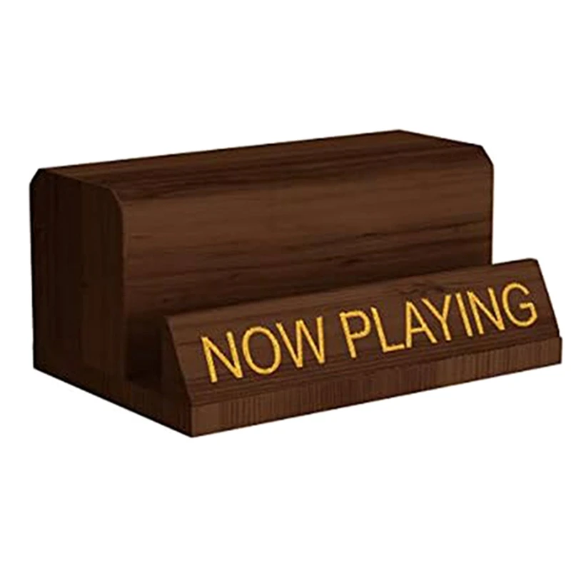 Supporto Per Dischi In Vinile In Legno "Now Playing": Espositore Minimalista Per LP E CD, Regalo Per Amanti Della Musica