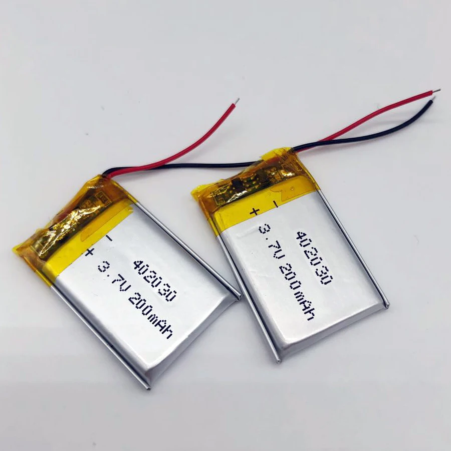 402030 042030 200mAh 3.7v Polymer Lithium Battery for Bluetooth ...
