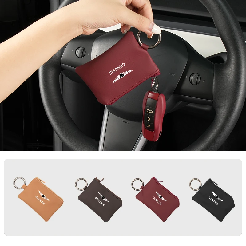 Portachiavi Per Auto Portafoglio Portamonete Borsa Organizer Portachiavi Per Auto Portachiavi Per Genesis G80 G70 G90 Gv80 G60 G90 Gv60 G60 X Mint