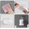 Waterproof Storage Rack Liquid Soap Dispenser Holder Wall Mount Bathroom Shelf 3