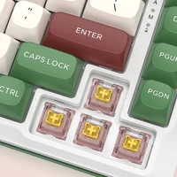 Outemu Silent Peach V3 Switch Lubed Mute Lemon V3 Switches Mechanical Keyboard Linear Tactile 5Pin Hot swap Pre Lubed PA66 POM - Image 6