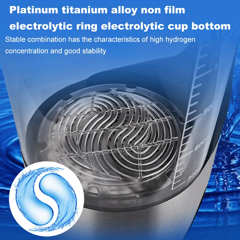 Description Picture 6 of itemV8 Portable Hydrogen Water Ionizer Machine 2000ML High Concentration Anti Aging Water Generator for Family Use