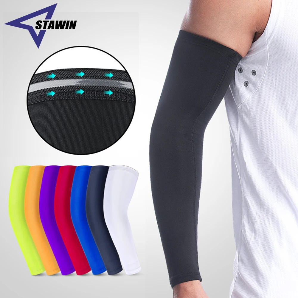 Compression Arm Sleeve (2 pack) - Men and Women for Basketball, Volleyball,  Tennis, Golf, Baseball, UV Protection