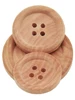 10PCs & 30PCs Natural Color Round Piping Camellia Wood Grain Wooden Buttons 10mm-30mm Sewing Accessories Clothes 4 Holes Button 6