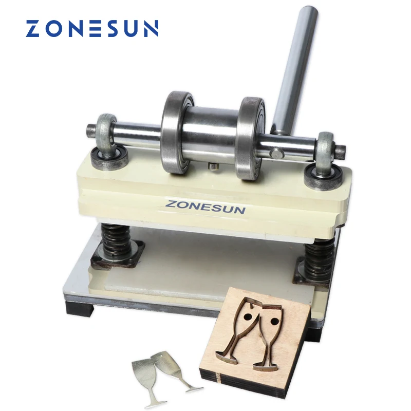 Zonesun Manual Leather Die Cutting Machine Handmade Earring Die Cuts