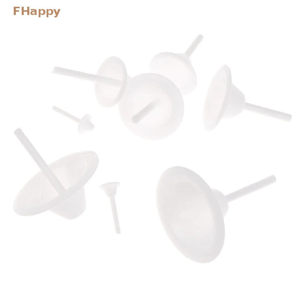 8pcs Lily Flower Holder Cupcake Stand Icing Cream Cake Flower Studs Decorating Tool Nail Baking Tools