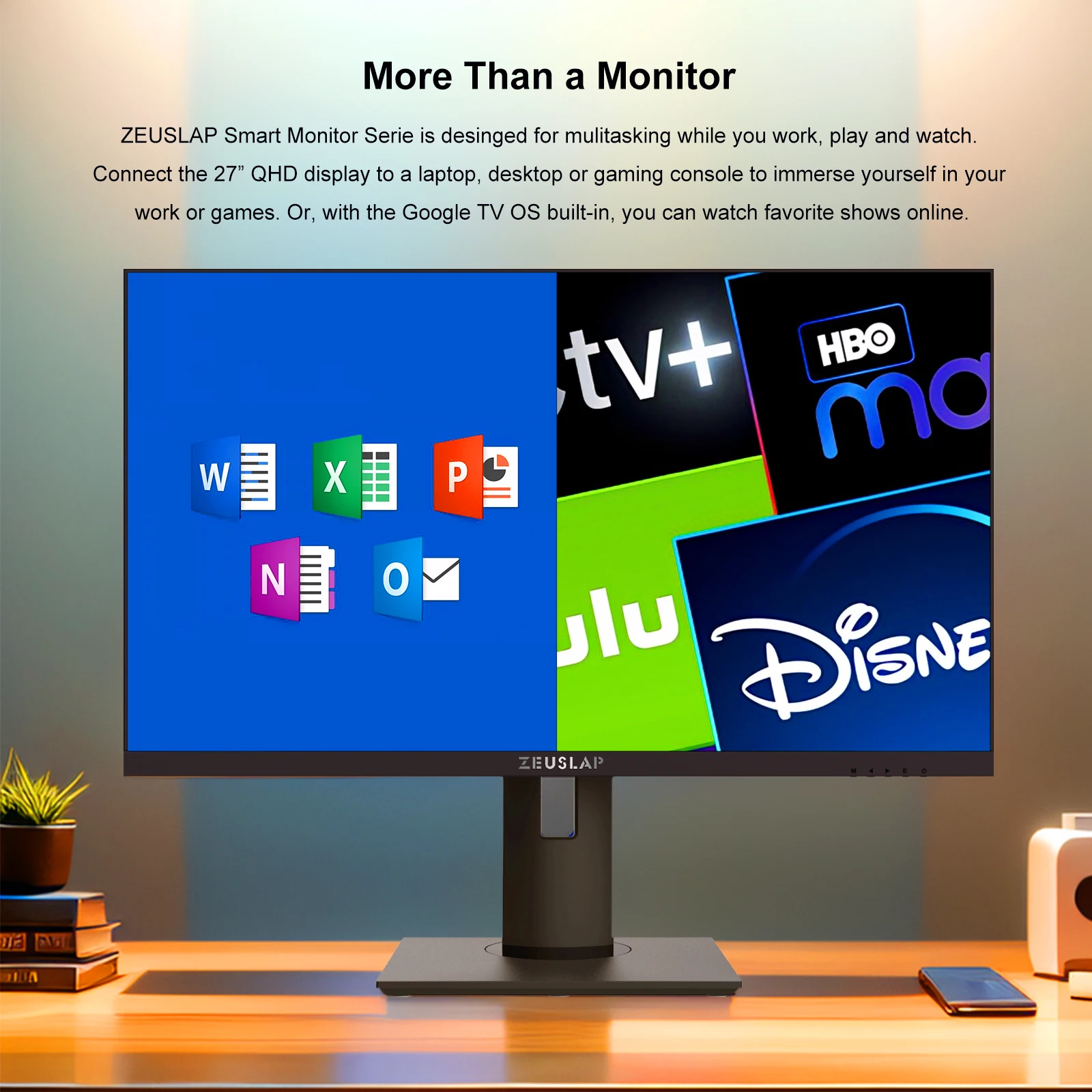 Zeuslap QHD ӿ IPS  LED Ʈ TV ý, PC ǻ  ӿ Ŀ , 27 ġ, 2K, 165Hz