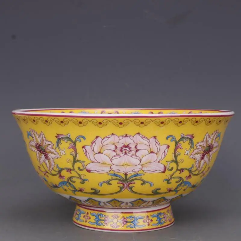 

Коллекция из Китая, чаша Jingdezhen с цветами из Розового Фарфора, лотоса