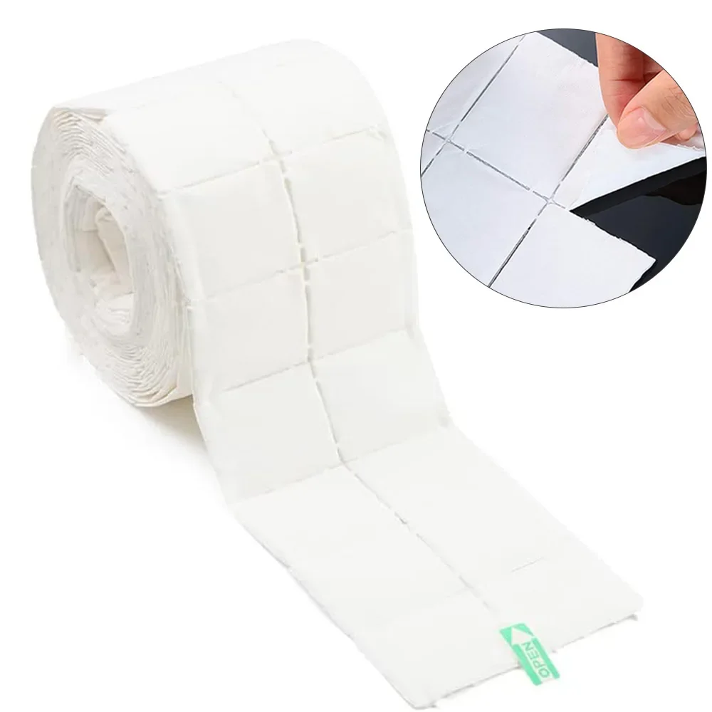 Nail Wipes 300/500Pcs Lint Free Roll Cotton Pads Nail Cosmetic Cleansing Paper Alcohol Polish Removal Art Cleaning Manicure