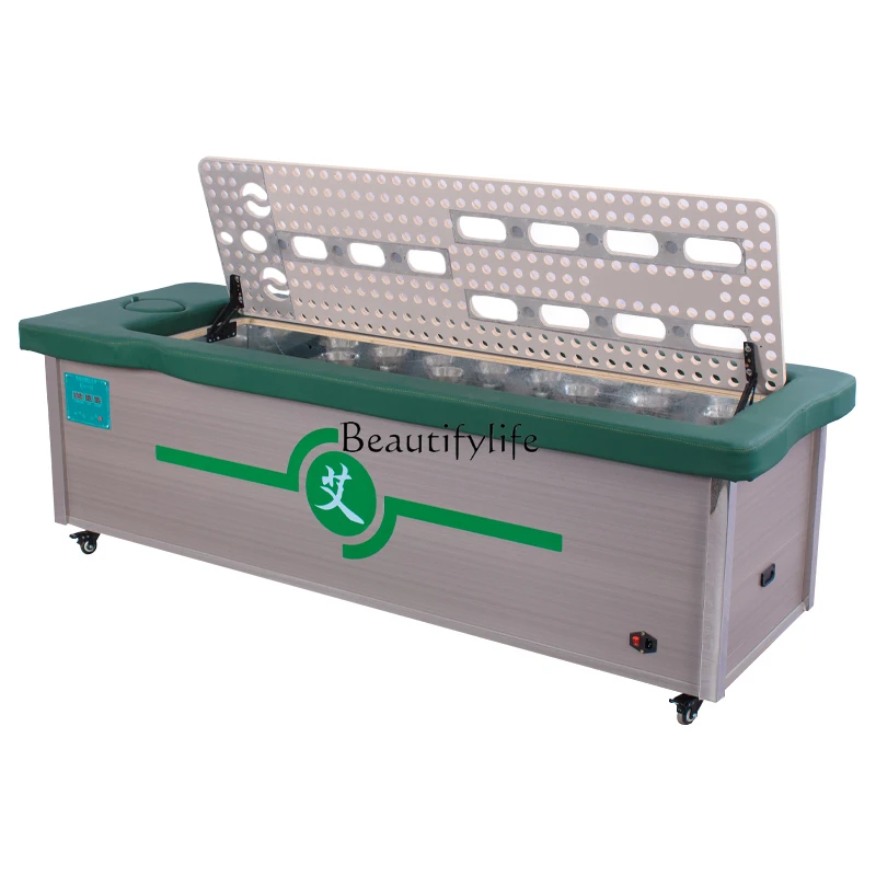 Moxibustion Bed Full Body Home Automatic Smoke-Free Beauty Salon Special Physiotherapy beauty bed beauty salon special massage massage bed with chest hole home multi functional moxibustion body therapy tattoo bed