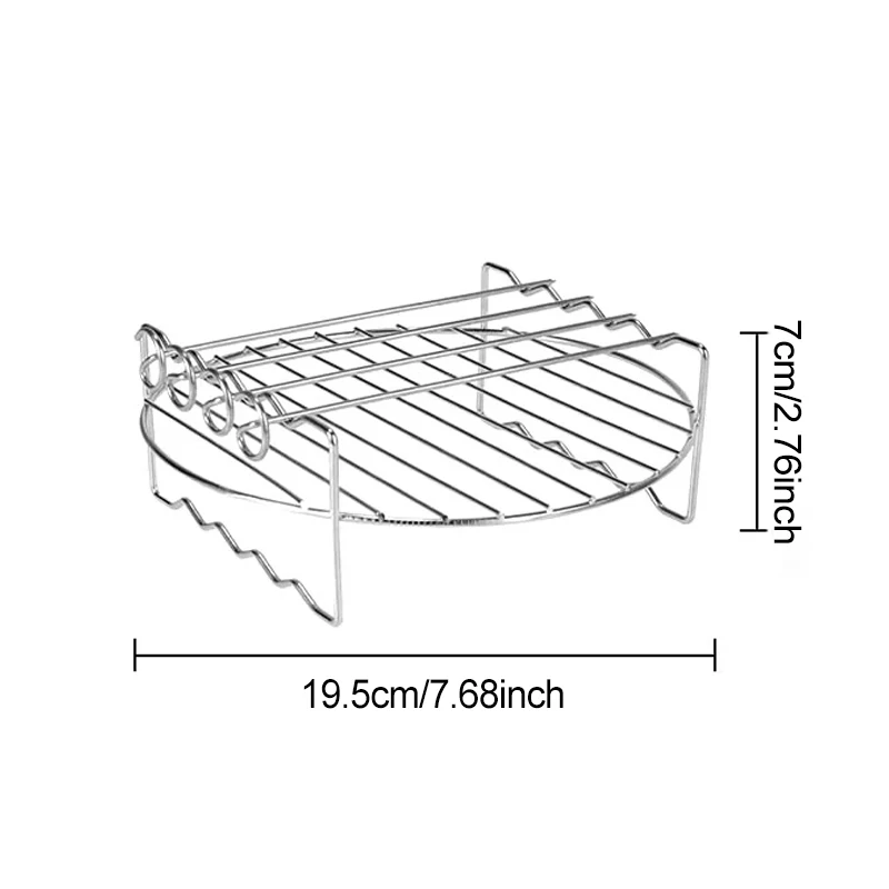 Enhanced Universal Air Fryer Baking and Grilling Racks