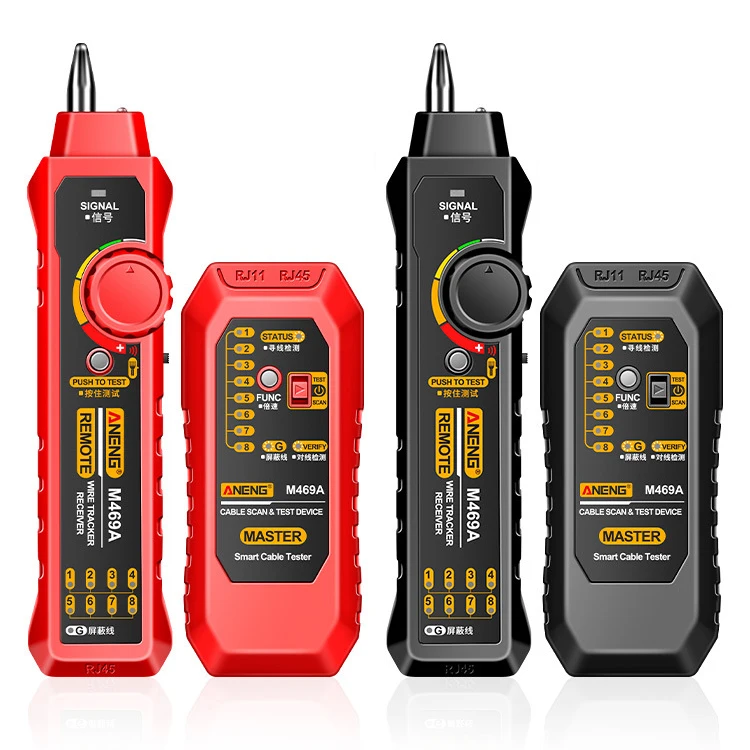 

F50 M469A Smart Network Cable Tester RJ45 RJ11 LAN Cable Tester Finder Wire Tracker Receiver Networking Tool Network Repair