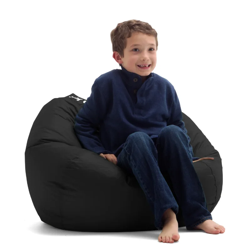 

Children Classic Bean Bag Chair Kids 2ft Durable Handle for Playing Video Games, Studying, Reading, Relaxing Furniture