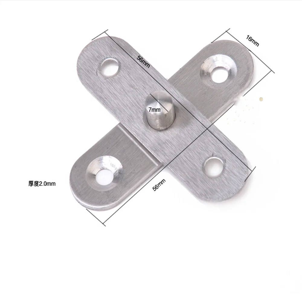 360 Degrees Rotating Door Pivot Tone Rotary Thickened Stainless Steel Wood Doors Hinges Location Shaft Furniture Hinge Hidden