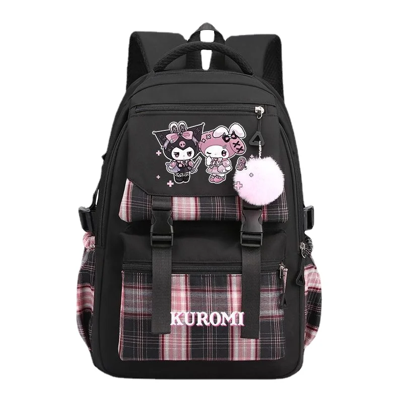 

MINISO Kuromi рюкзак Мультяшные Детские рюкзаки для учеников начальной школы