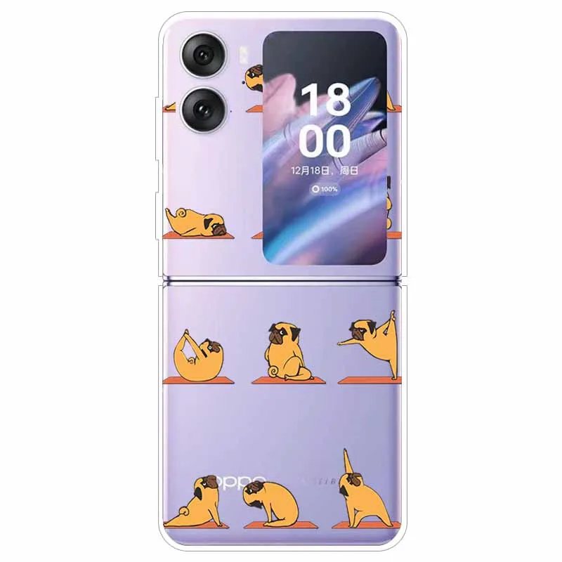 Transparent Hard Case for Oppo Find N2 Flip 5G - Clear Edge Foldable Protection