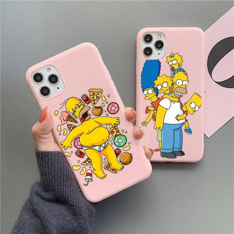 Funny Homer Simpsons Phone Case For iphone 13 12 11 Pro Max Mini XS 8 7