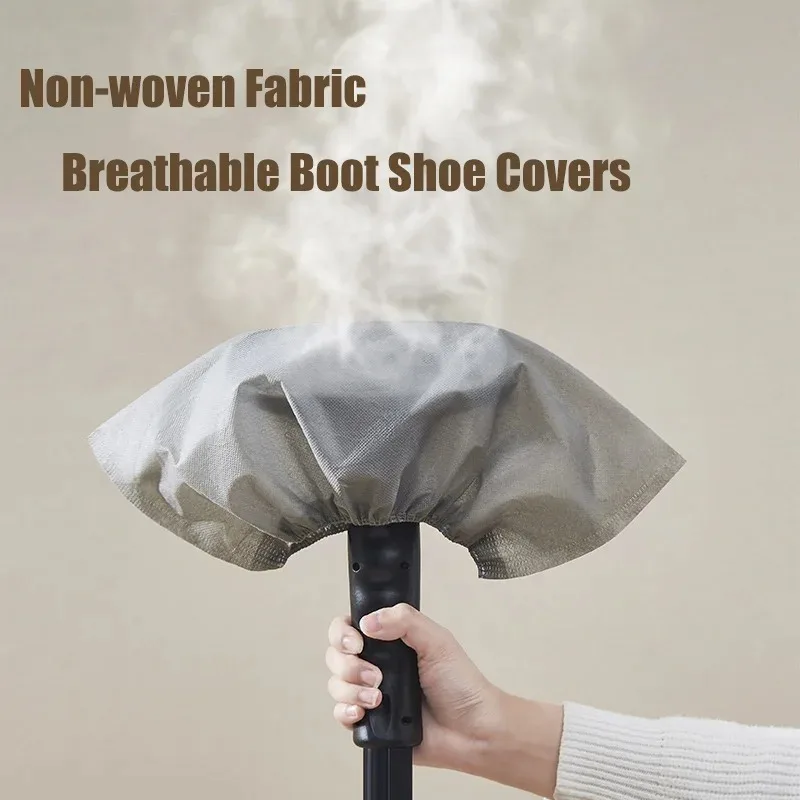 100 Count Disposable Boot Shoe Covers Non-Slip Stretchy Foot Booties Shoe Coverings for Workplace Indoor Carpet Floor Protection shoe covers disposable shoe covers