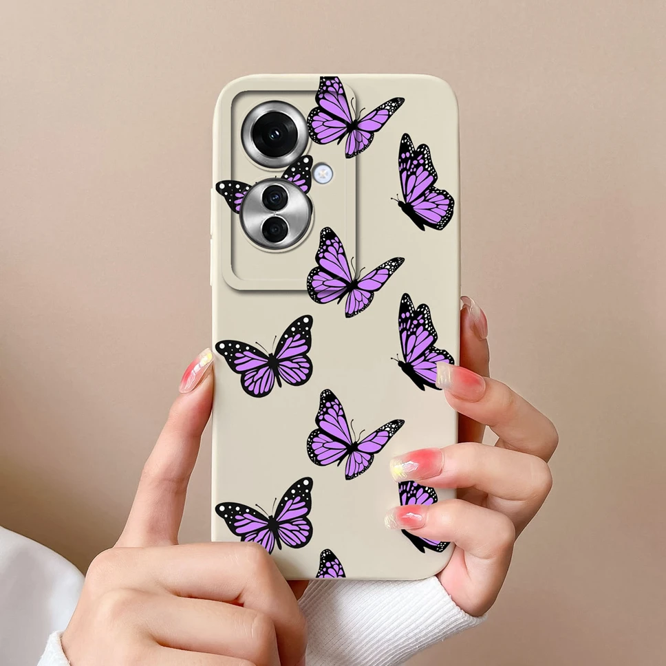 Stylish Cute Girl Shockproof Liquid Phone Cover - Smooth and Fashionable Design