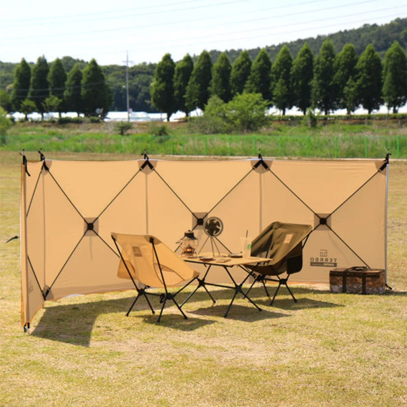 Camping Windscreen Folding Windproof Shield Sunshade Outdoor Camping Wall Large Area Tent Equipment