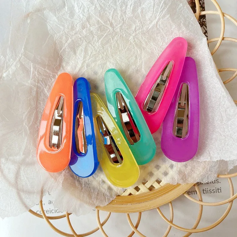 3pcWholesaleCutebrightcolorKoreanHairSideClipsBBHairpinfor