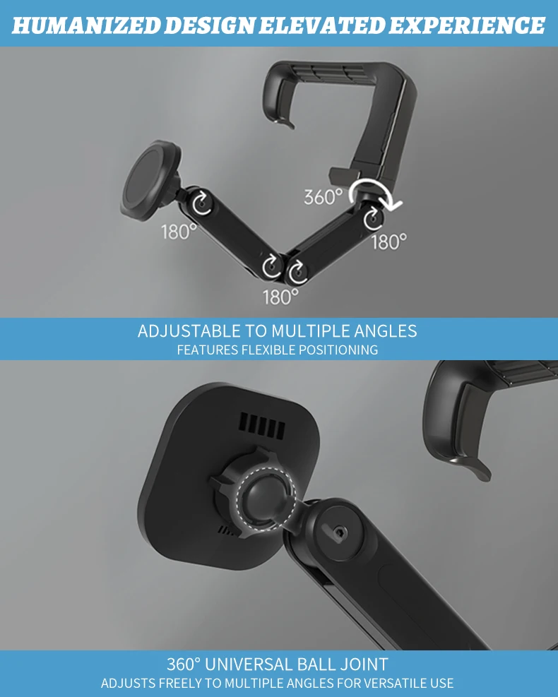   Entwickelt für Tesla Model 3/Y, faltbare, kabellose, magnetische Auto-Handyhalterung für alle Handys, nicht kompatibel mit Model Y Juniper. – Detail 3