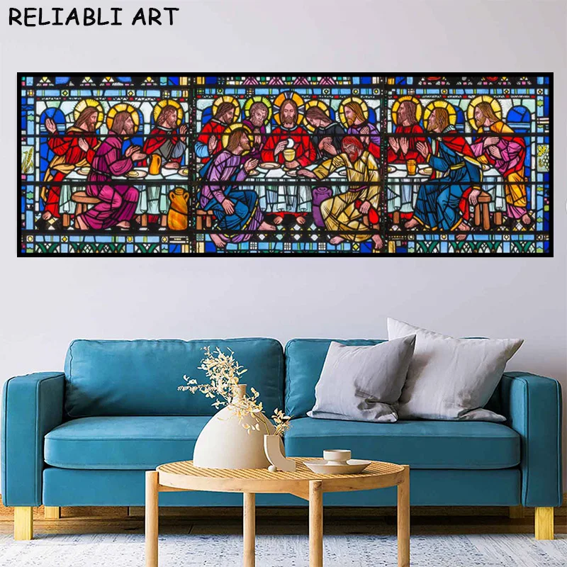Christian God Jesus Last Supper Poster E Stampa Modern Canvas Painting Wall Art Pictures For Living Room Home Decor No Frame