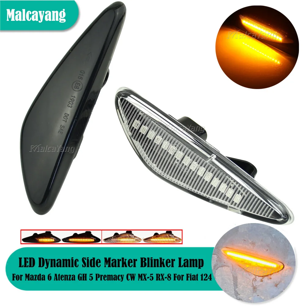 Car Styling Per Mazda Mx-5 Miata Rx8 Mazda5 Cw Premacy 6 Atenza Fiat 124 Spider Indicatore Laterale Dinamico Indicatore Di Direzione Lampeggiante