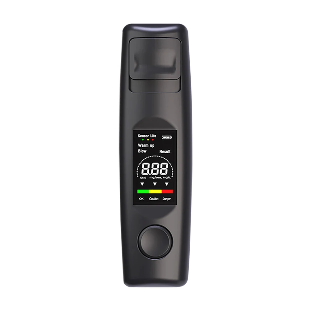 Portable Alcohol Tester High Sensitivity Breathalyzer Display Non-Contact Alcohol Blowing Detector Type-C Charging Breathalyzer alcohol tester breath alcohol tester