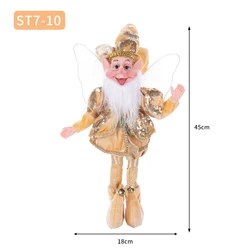 Festive 50cm Elf Doll Christmas Ornament - Perfect for Home Decor & Holiday Gifts (ST7 - 10)