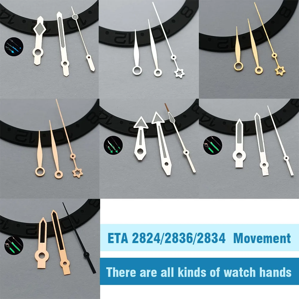 Watch hands glow-in-the-dark hands for ETA 2824/2836/2834 movement watch watch accessories accessories watch accessories