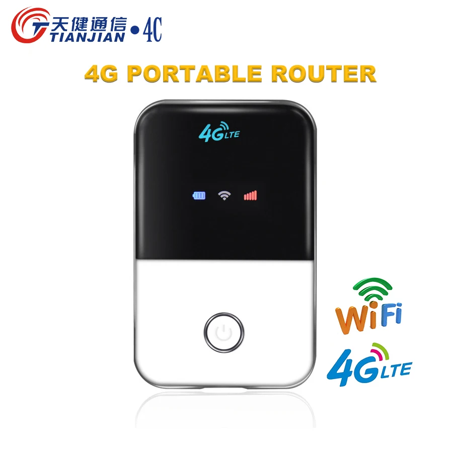 

4G Wifi Router Unlock Wireless Modem Sim Card TDD/FDD Pocket Dongle LTE Mifi Mobile Hotspot Adapter Broadband Wireless Routers