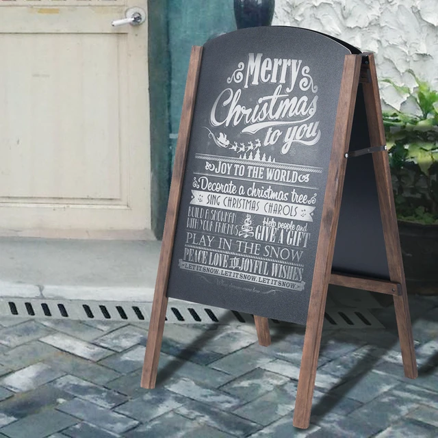 Blackboard Slate Wedding Outdoor Sidewalk Sign Tabletop Easels