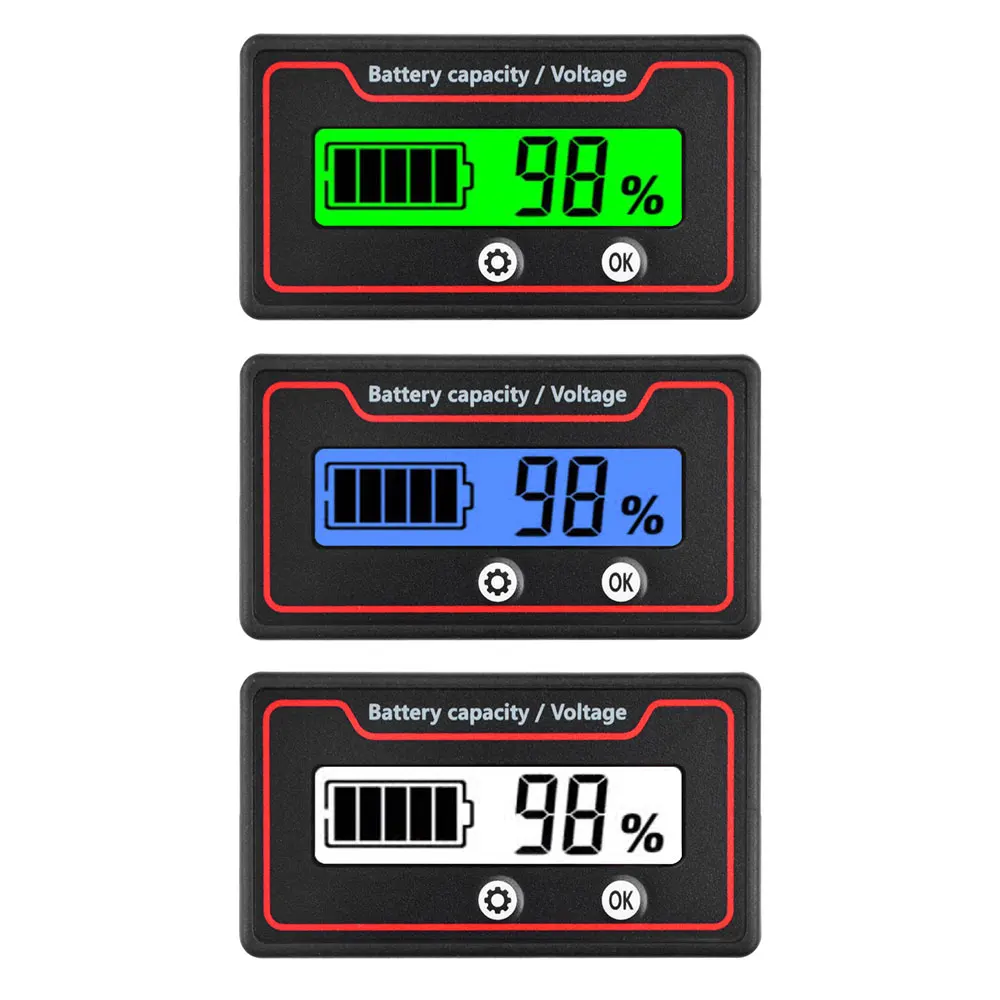 JS-C33 10-100V Tester di capacà della batteria universale Indicatore di tensione 12V 24V 36V 48V 60V 72V LCD Allarme temperatura monor batteria  1420