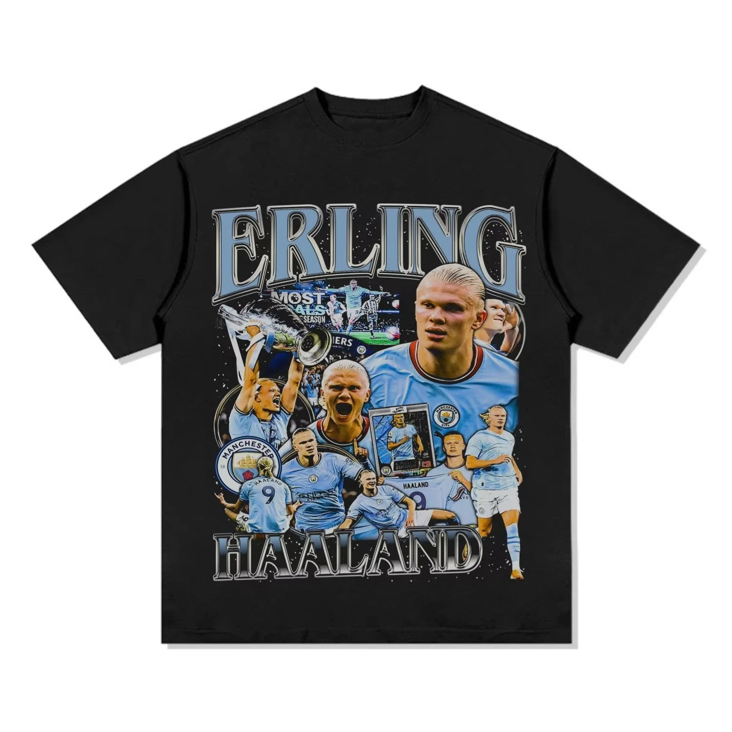 وصل جديد Haaland صورة الطباعة القطن قصير الأكمام خ...