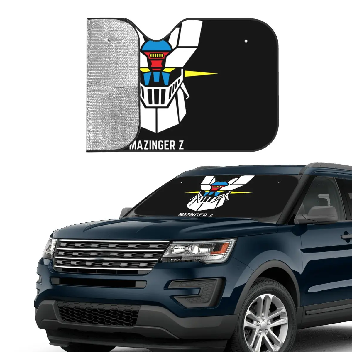 Actarus Mazinger Z Sunshade Windscreen Robot Grendizer Goldorak Car Front Windshield Car Window Windscreen Cover Car-styling