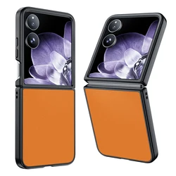 Elegant Ultra-Thin PU Leather Protective Case - Solid Color, Anti-Fall Design for MIX Flip (Orange)