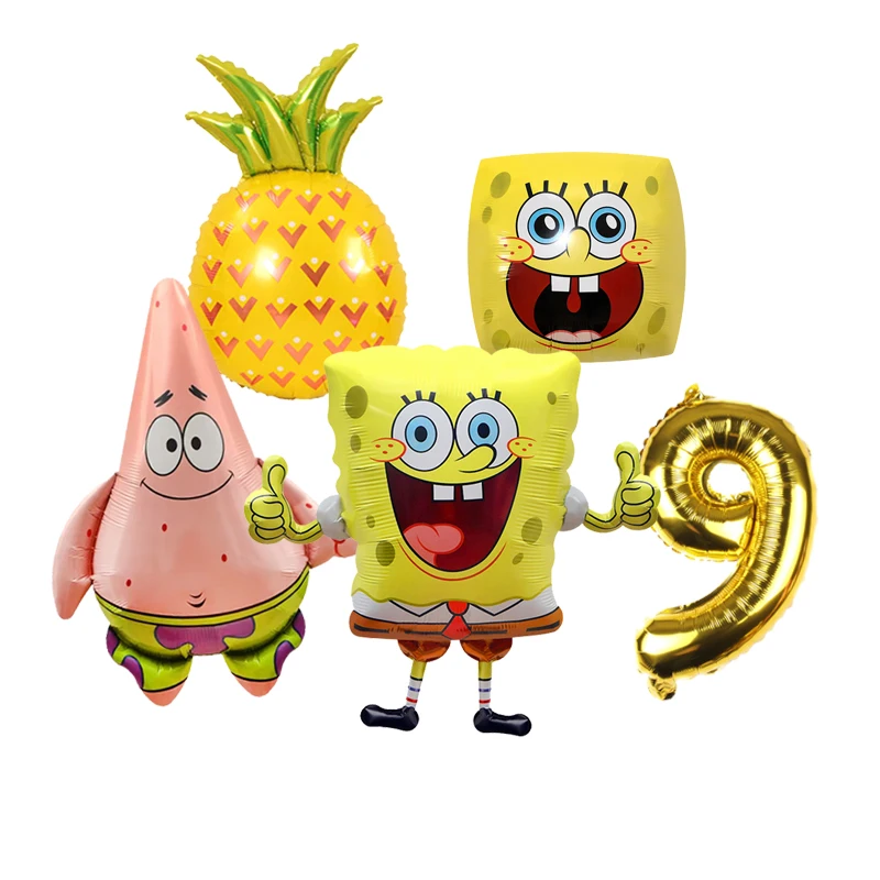 SpongeBob Themen-Party Deko-Ballons Kindergeburtstag Babyparty Ballon-Set – Detail 36