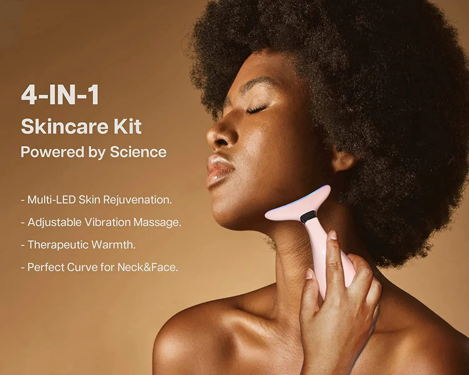 VRAIKO-masajeador facial de cuello de lirio, dispositivo de