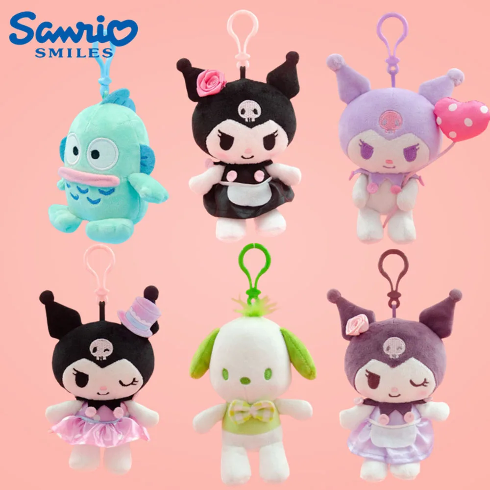 

Sanrio брелок игрушки прекрасный Коричный Kuromi Школьный Рюкзак Подвеска Шарм сумка аксессуары Сумочка автомобиль украшение пары рождественские подарки