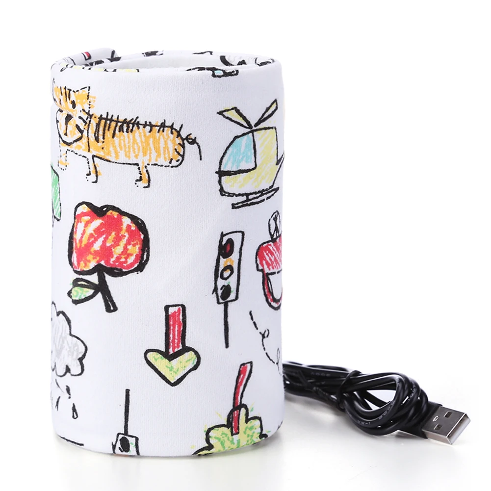 USB 5V Baby Bottle Warmer Portable Toddler Bottles Thermostat Safe Use Thermostatic Bottle Covers Babies Supplies Outdoor Bottle Warmer Milk Bottle Heater