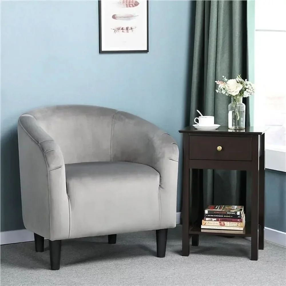 

Chair Sofa, Upholstered Velvet Club Accent Chair for Living Room, Morrocco Furniture Sofa