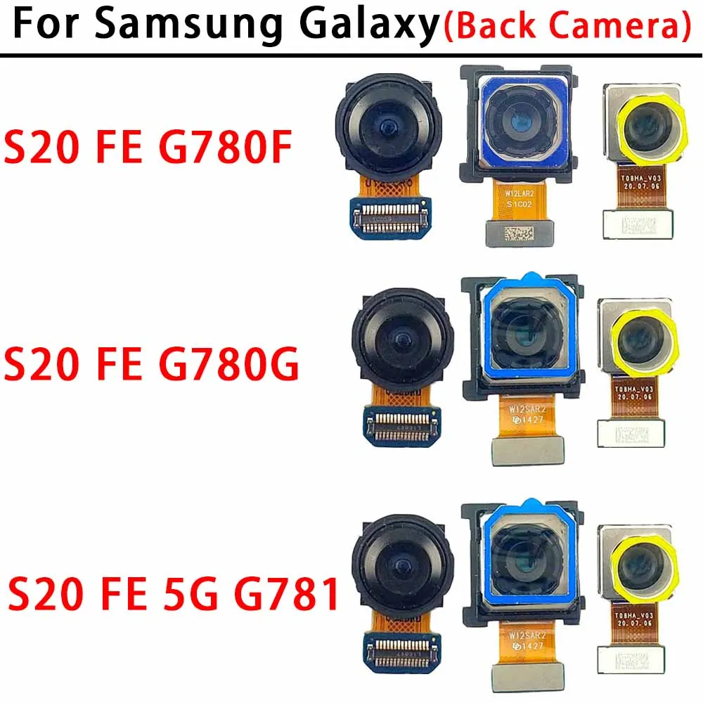 For Samsung Galaxy S20 FE 4G 5G SM-G780F SM-G780G SM-G781 Rear Camera Main Camera Module Flex Cable Replacement Spare Parts