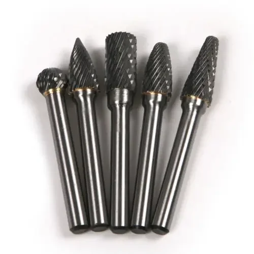 금속 나무 조각 조각 밀링 커터 핸드 파일에 대 한 6mm 생크 더블 컷 로타리 버 파일