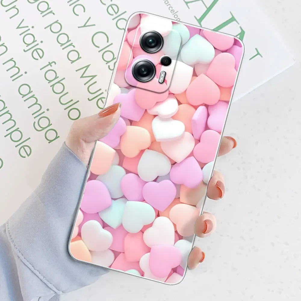 Clear Patterned Bumper TPU Silicone Case - Soft, Stylish Back Cover with Enhanced Protection