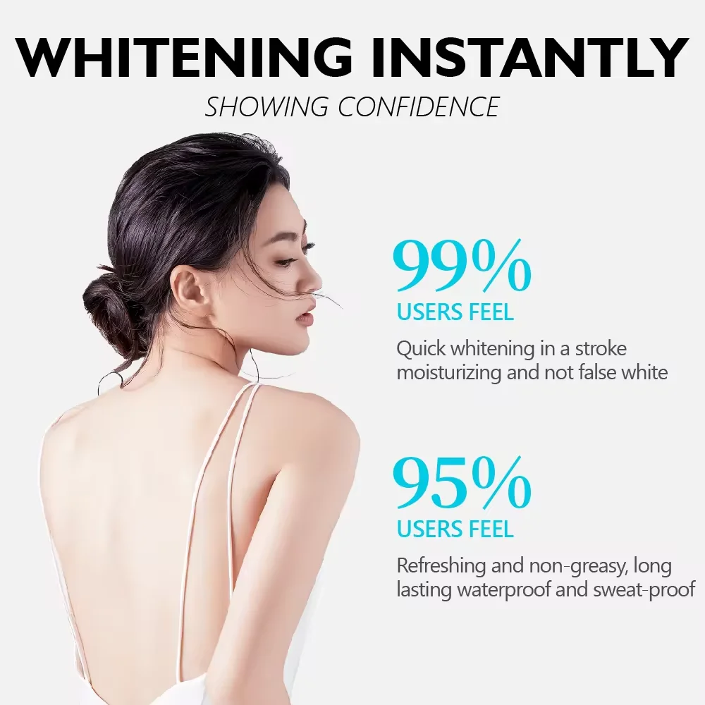 VIBRANT GLAMOUR Whitening Cream Moisturizing Nicotinamide Skin Brightening Lotion Quickly Whitens Face And Body Skin 80G 4