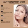 Eelhope Concealer Foundation Cream Long-Lasting Makeup Full Coverage Lightweight Waterproof Foundation Face Concealer Cosmetics 5