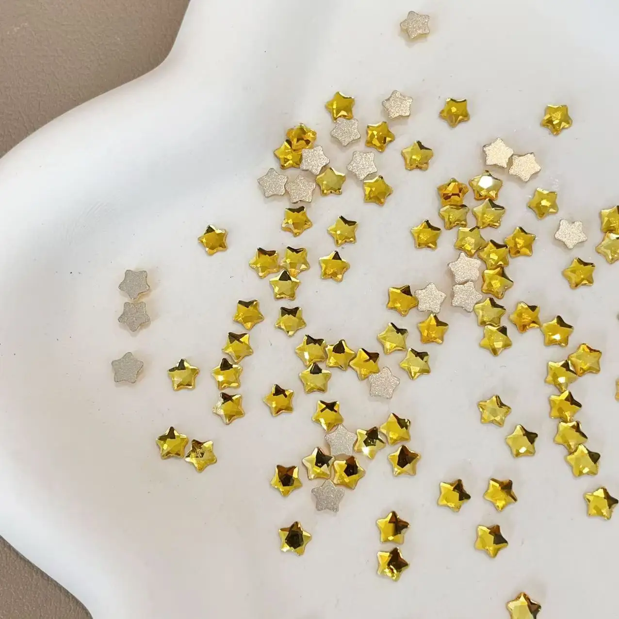 Super Sparkle Colorful Flatback Mini Star Nail Art Rhinestones - 50PCS Crystal Star Decorations